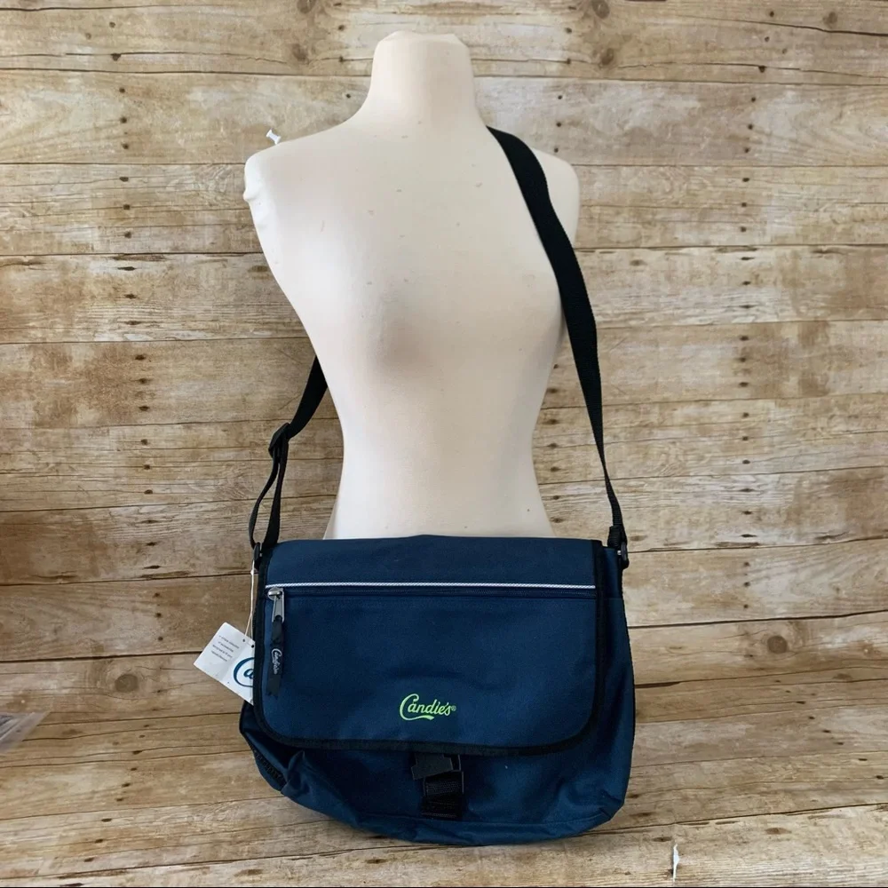 NWT Candies navy messenger bag
